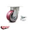 Service Caster 4 Inch Kingpinless Poly on Aluminum Wheel Swivel Caster with Swivel Lock SCC SCC-KP30S420-PAR-BSL - alternate 2
